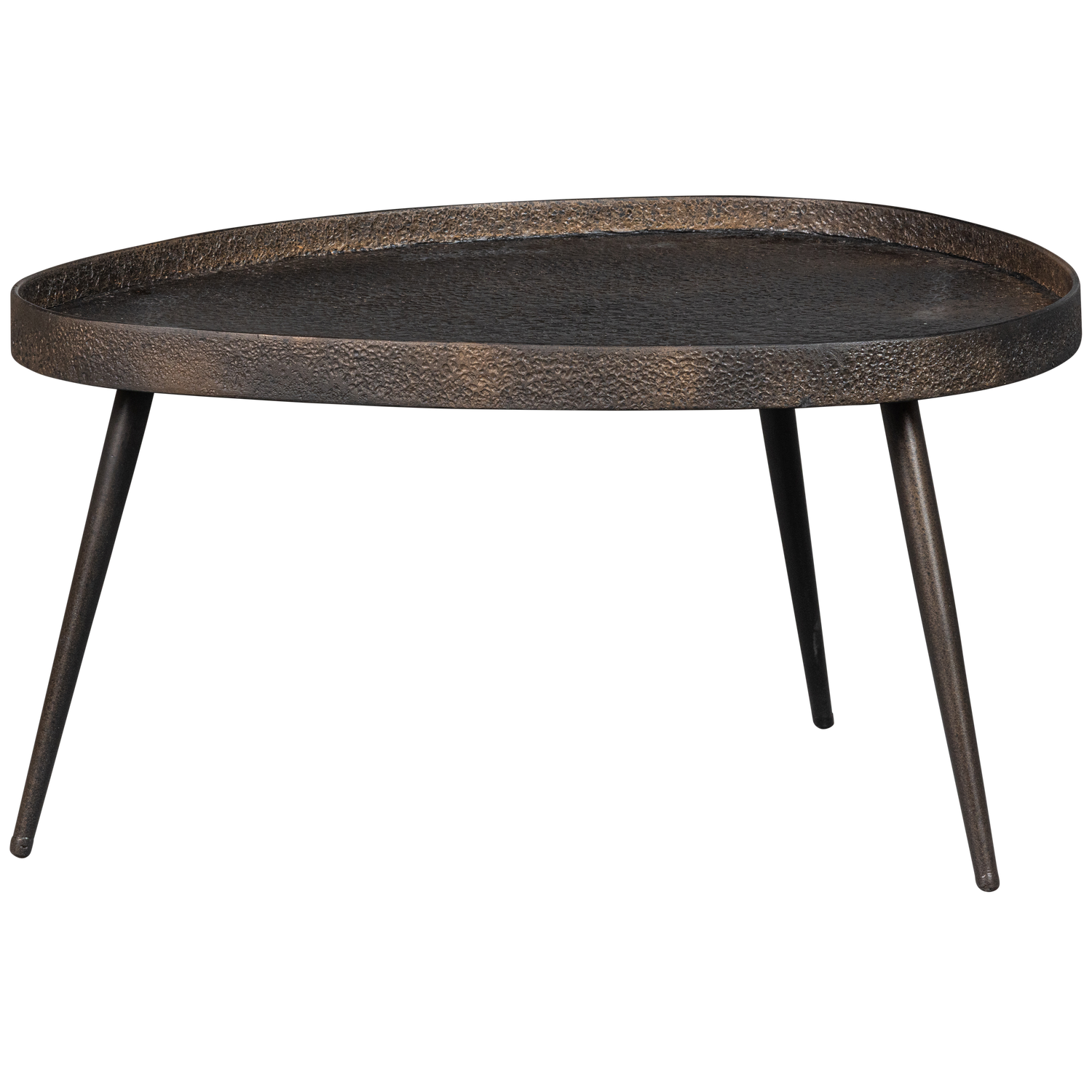 CRUDE SIDETABLES ANTIQUE BRONZE - SET OF 2