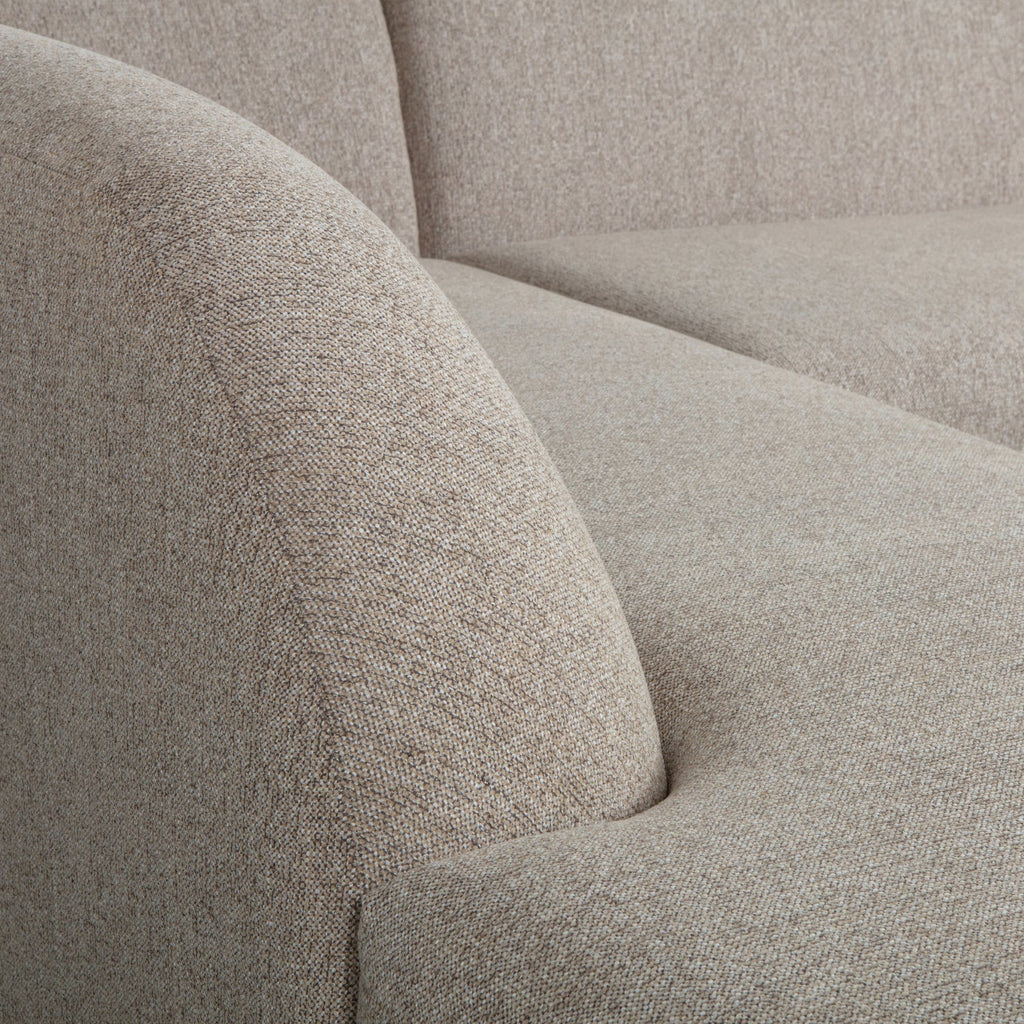 SLOPING CORNER SOFA LEFT NATURAL MELANGE