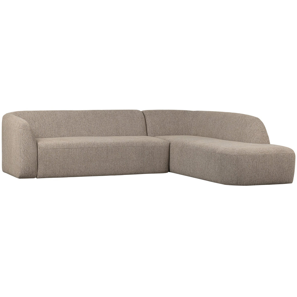 SLOPING CORNER SOFA RIGHT NATURAL MELANGE