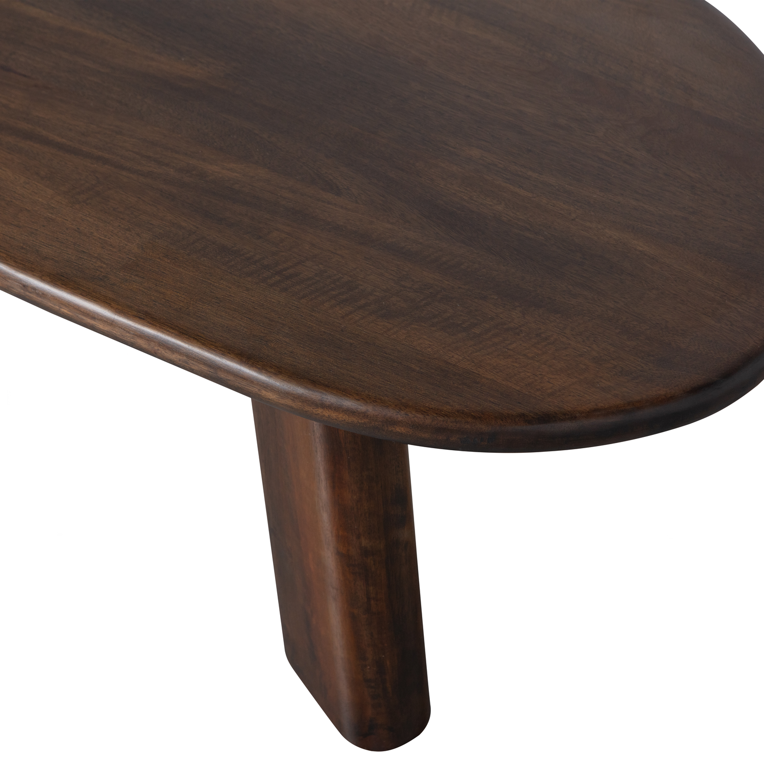 ROUNDLY COFFEE TABLE MANGO WOOD DARK BROWN