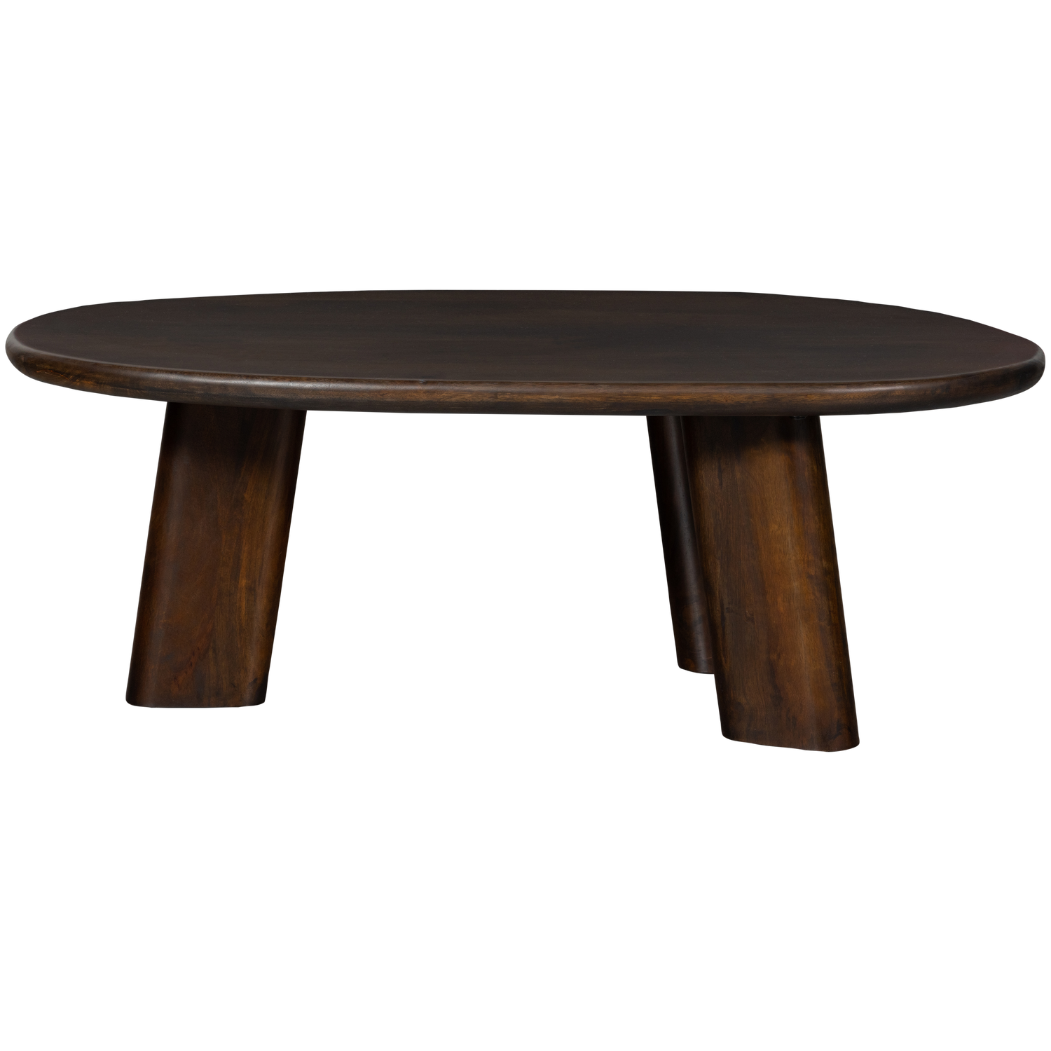 ROUNDLY COFFEE TABLE MANGO WOOD DARK BROWN