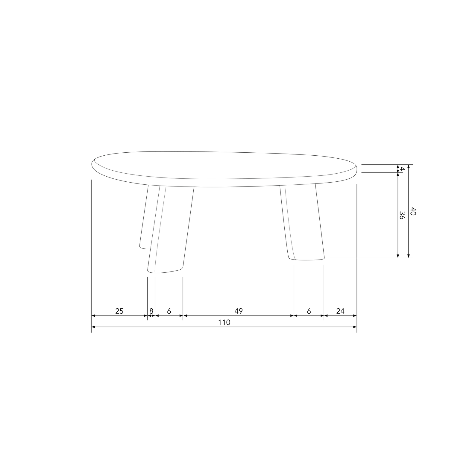ROUNDLY COFFEE TABLE MANGO WOOD DARK BROWN