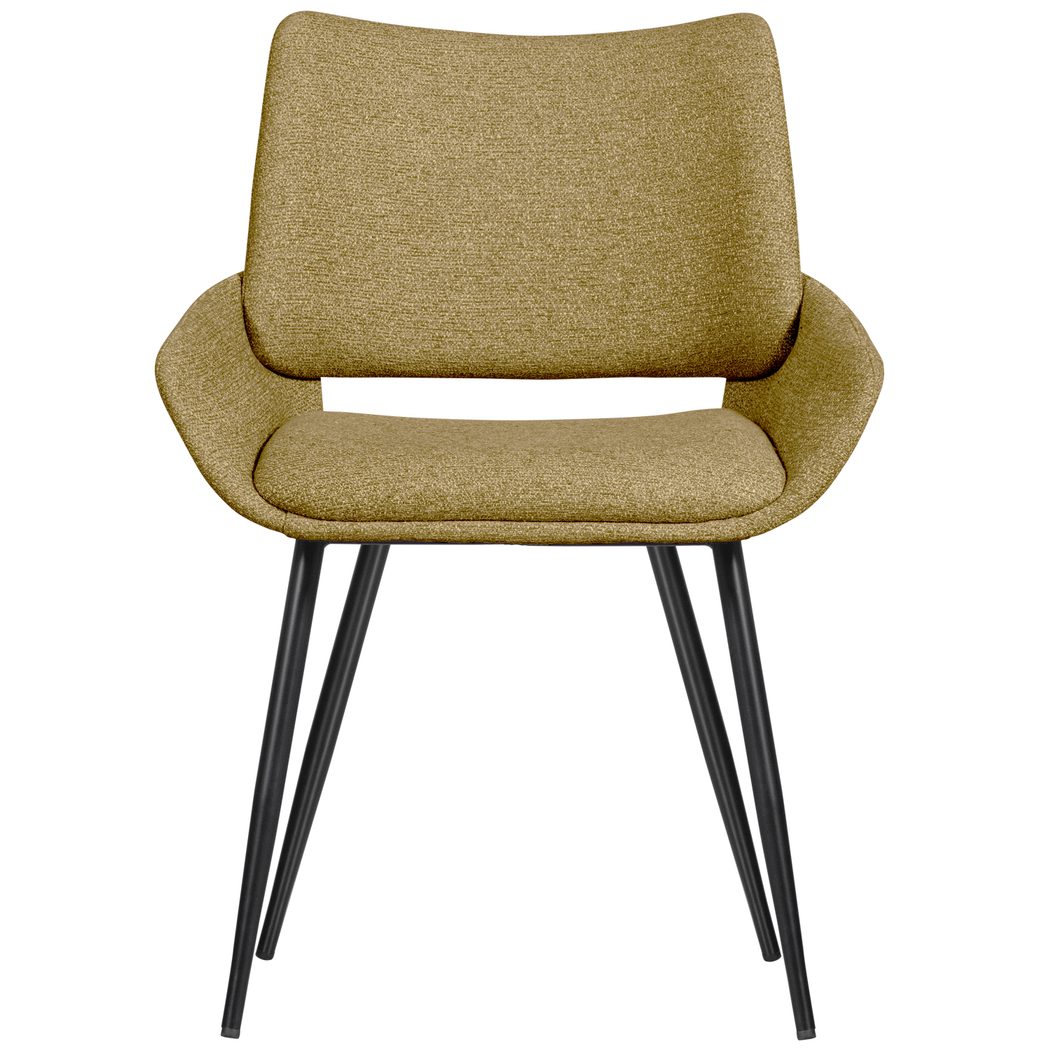 PARADE DINING CHAIR MELANGE FABRIC MUSTARD