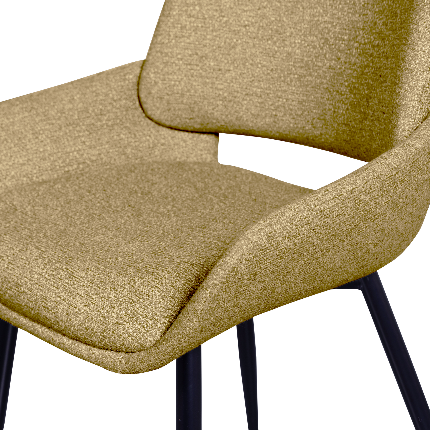 PARADE DINING CHAIR MELANGE FABRIC MUSTARD