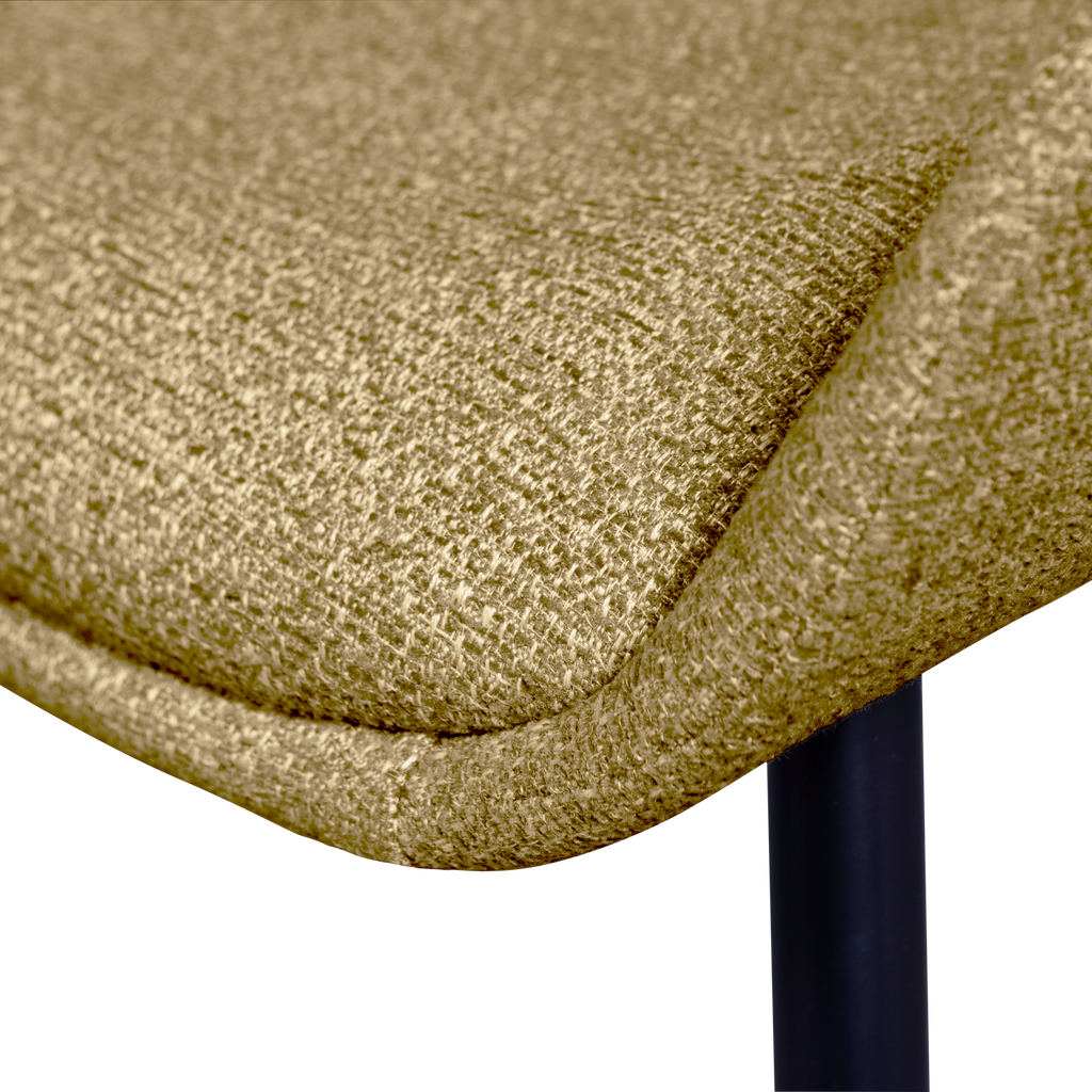 PARADE DINING CHAIR MELANGE FABRIC MUSTARD