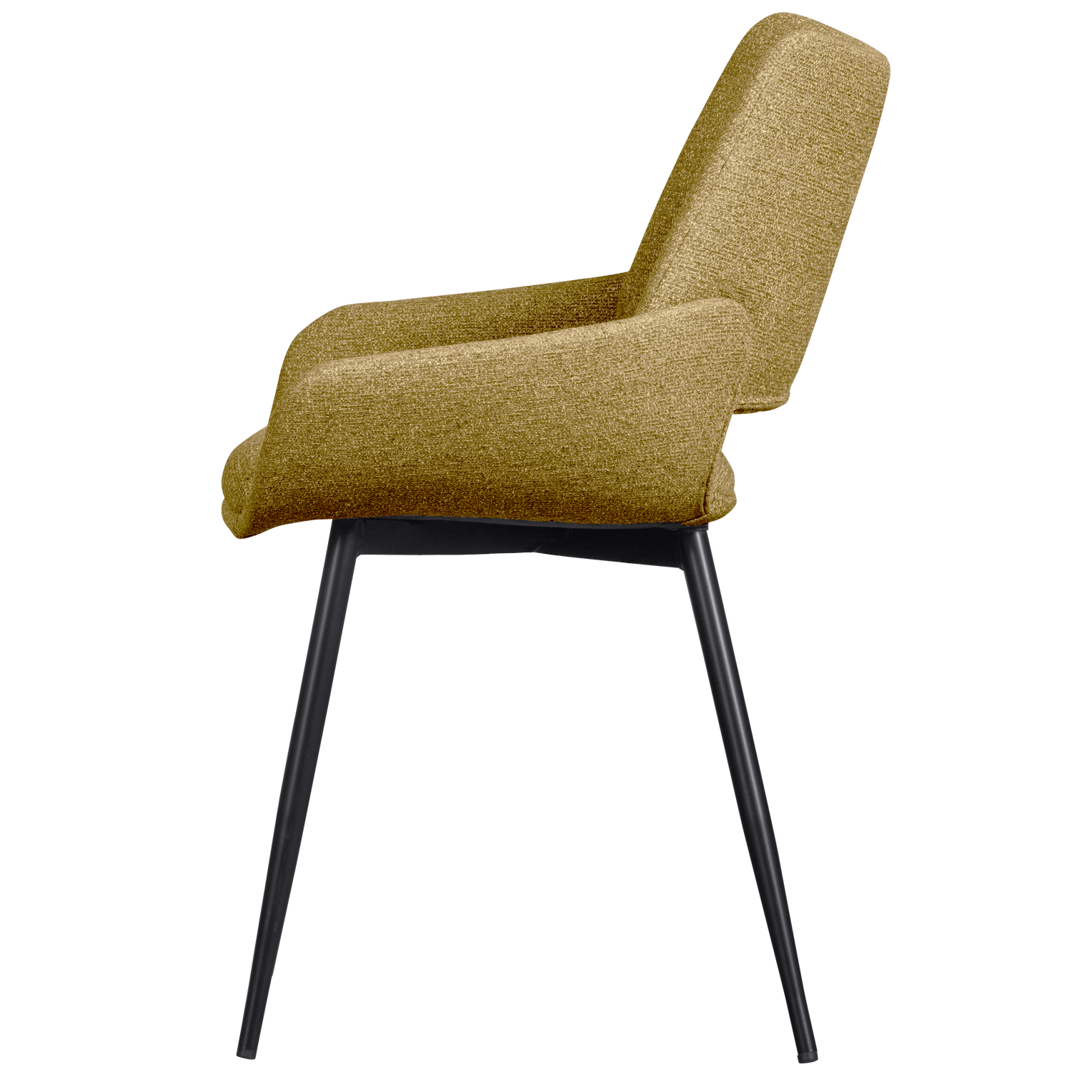 PARADE DINING CHAIR MELANGE FABRIC MUSTARD