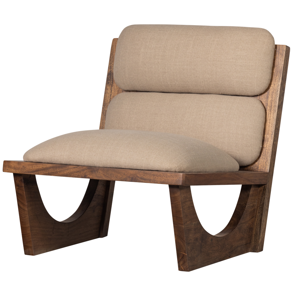 OPULENT ARMCHAIR BOUCLE/WOOD NATURAL