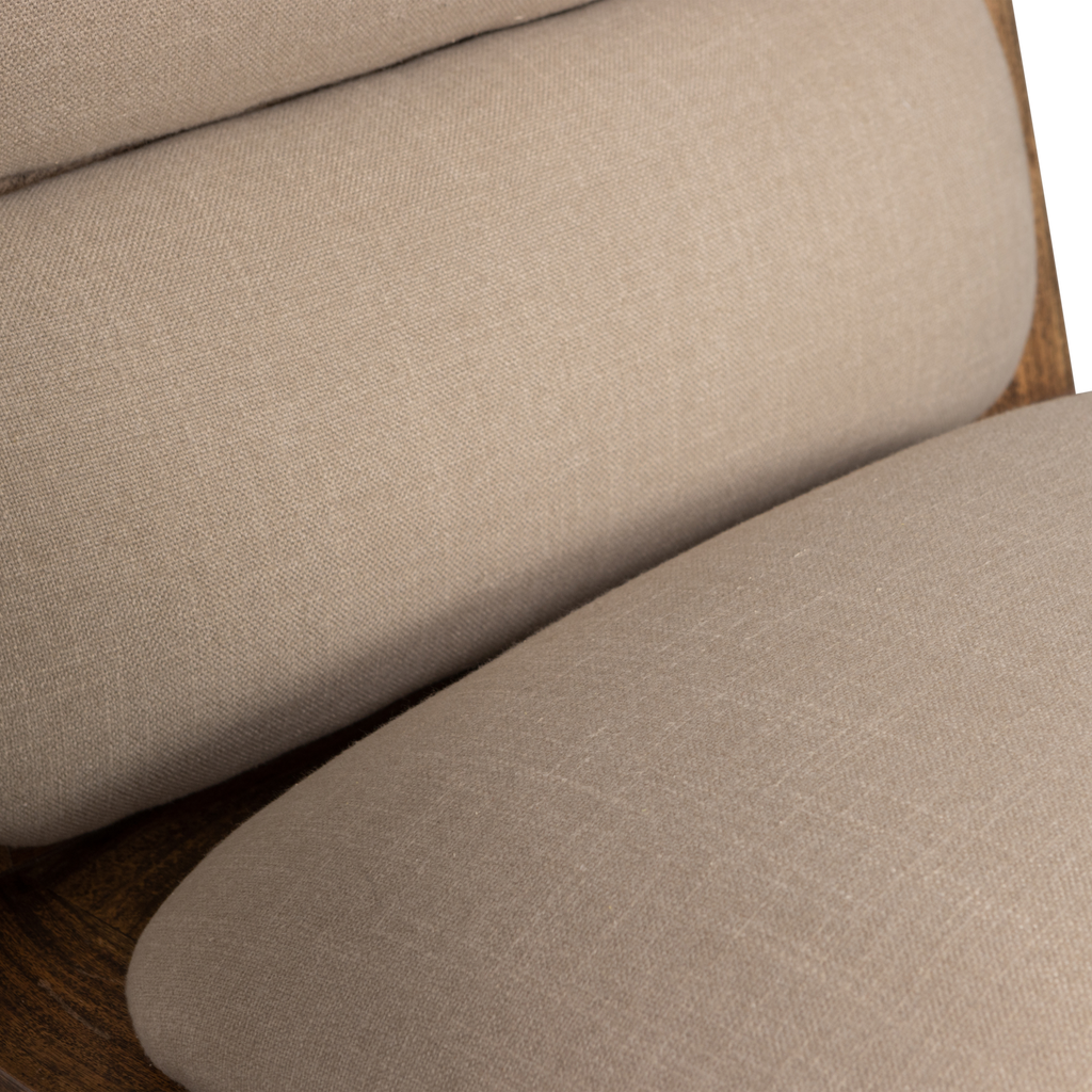 OPULENT ARMCHAIR BOUCLE/WOOD NATURAL