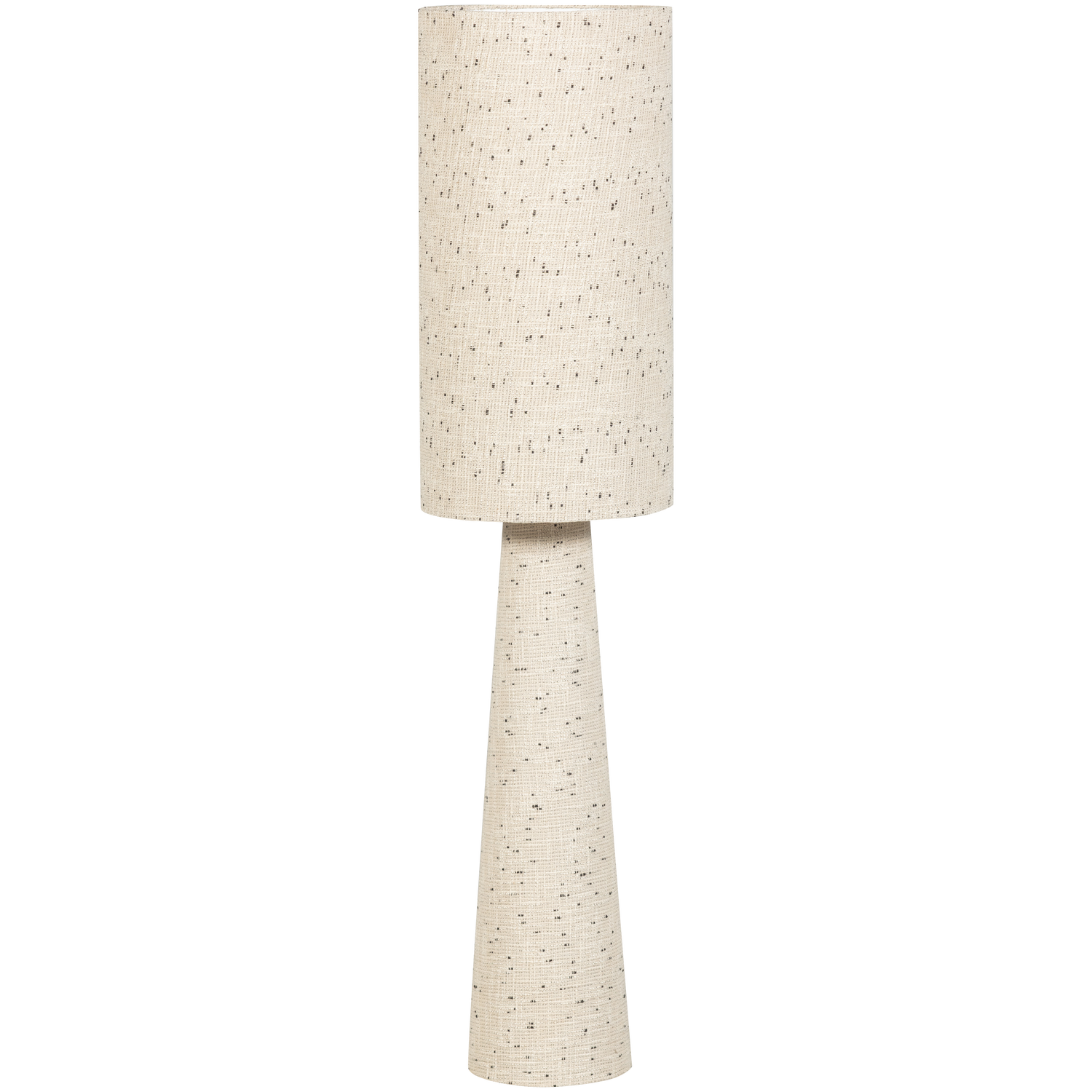 LOFT FLOOR LAMP METAL/BOUCLE NATURAL BLACK DOTS 130xO30 CM