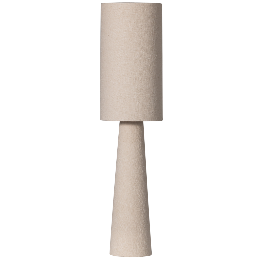 LOFT TABLE LAMP METAL/BOUCLE NATURAL 90xO22CM