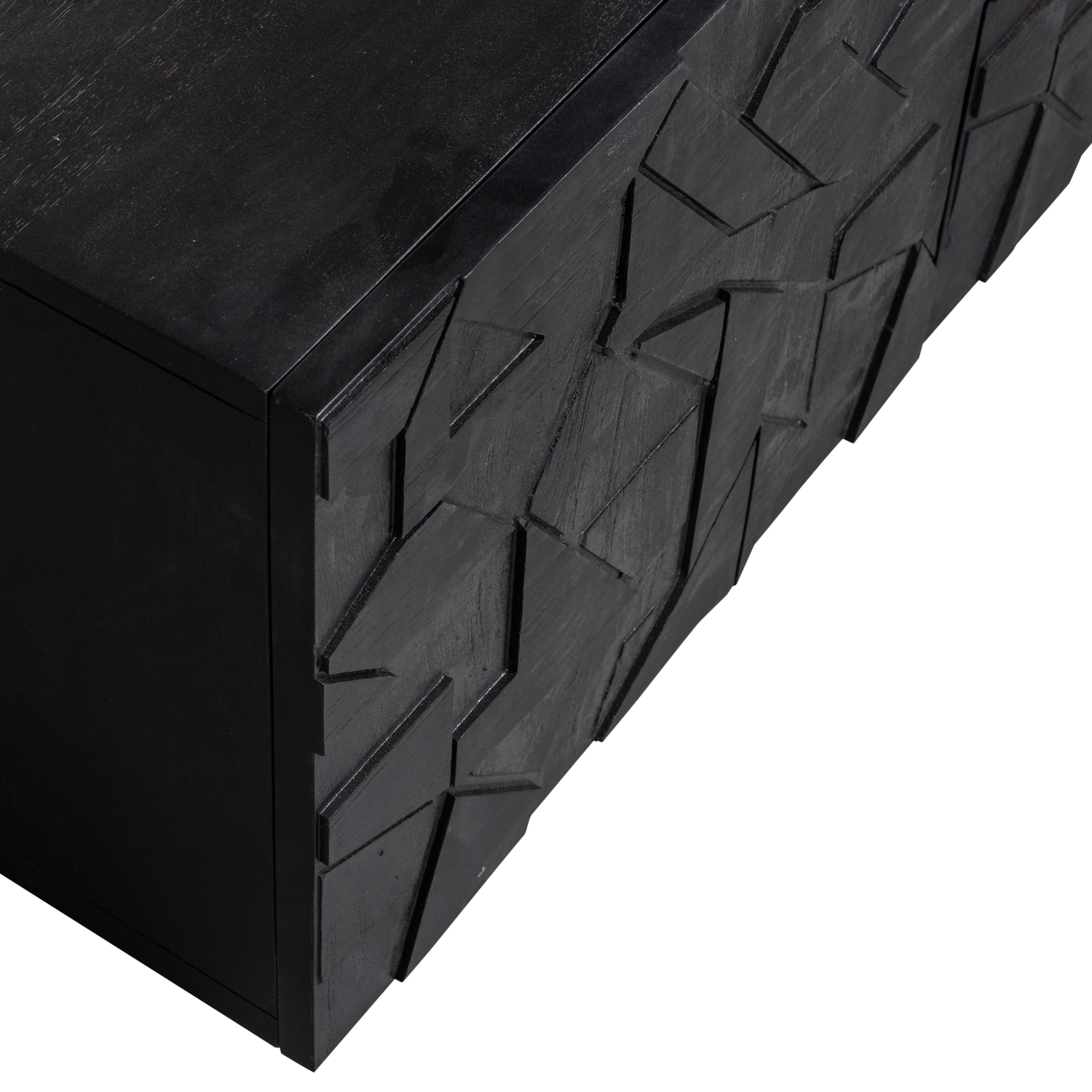 COUNTER TV UNIT MANGO WOOD BLACK