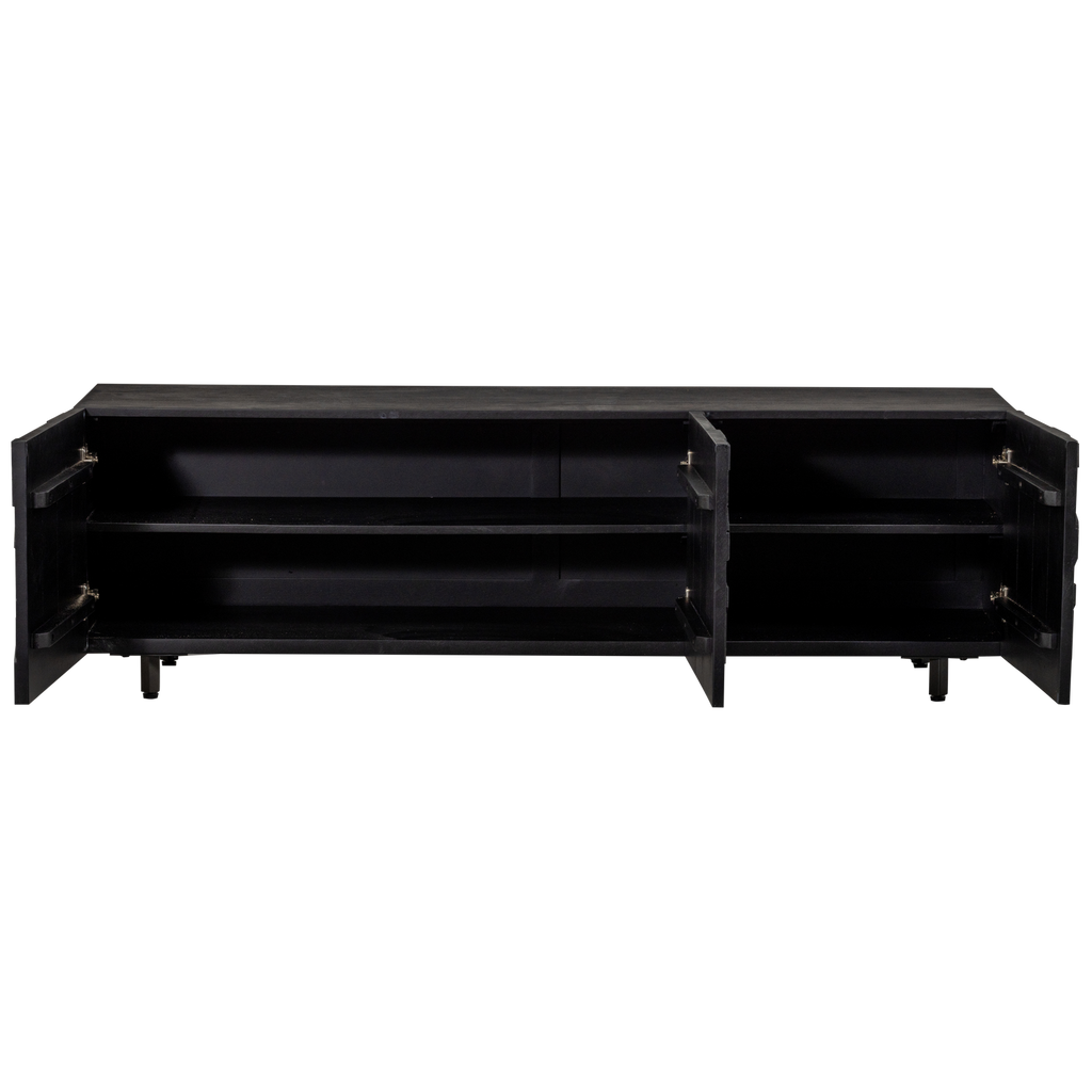 COUNTER TV UNIT MANGO WOOD BLACK