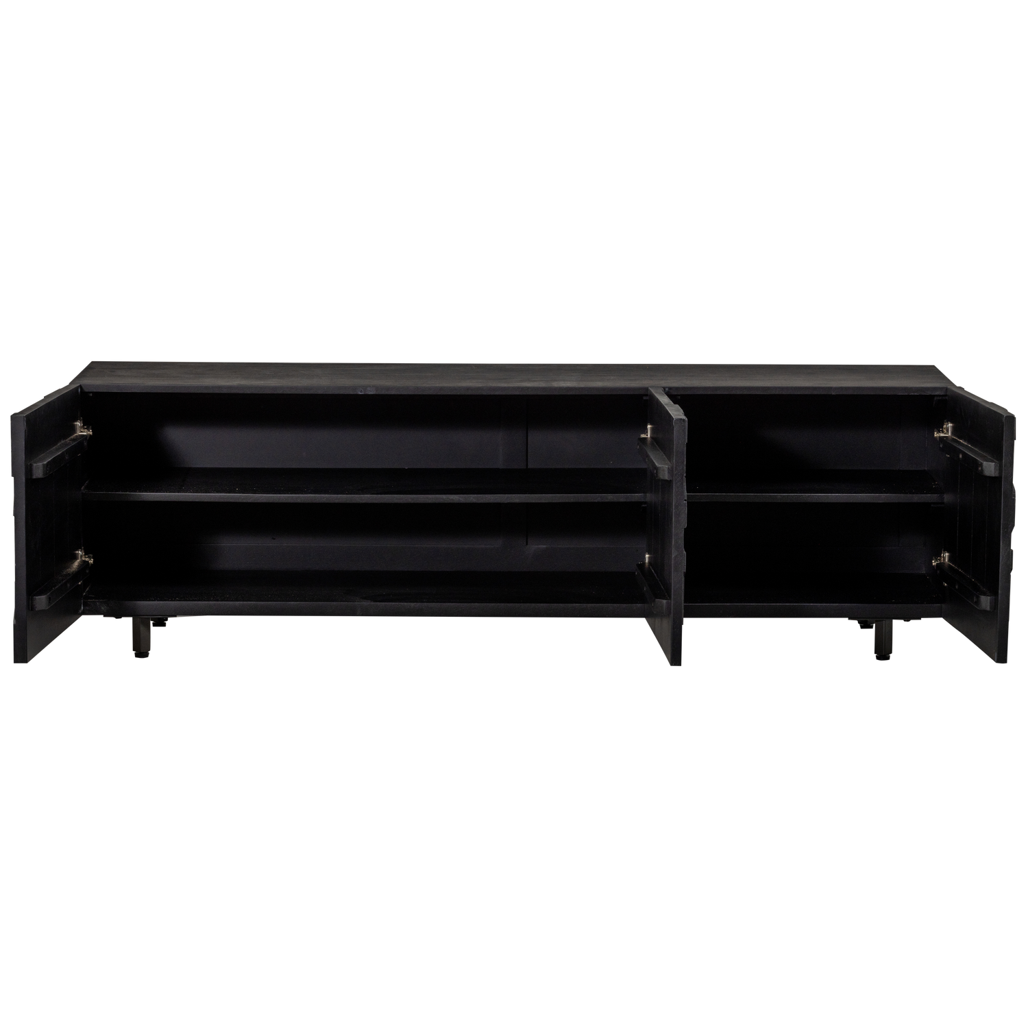 COUNTER TV UNIT MANGO WOOD BLACK