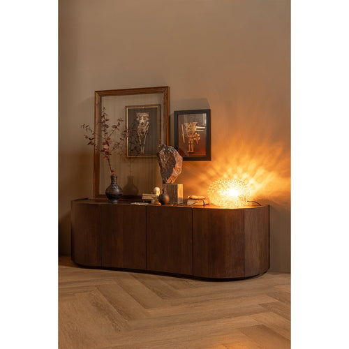 SENSE DRESSER 4-DOOR MANGO WOOD DARK BROWN
