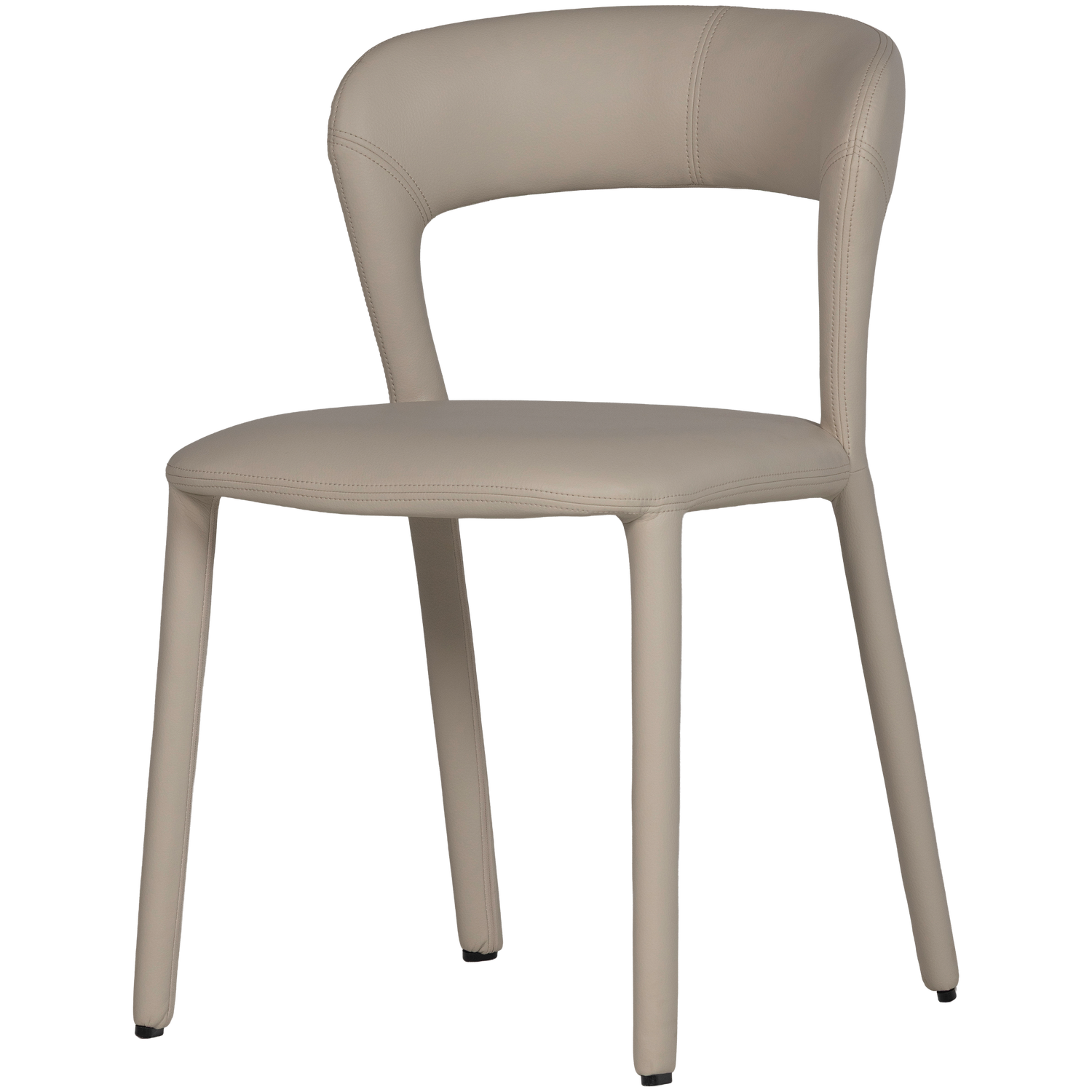 NOBLE DINING CHAIR LEATHERLOOK BEIGE