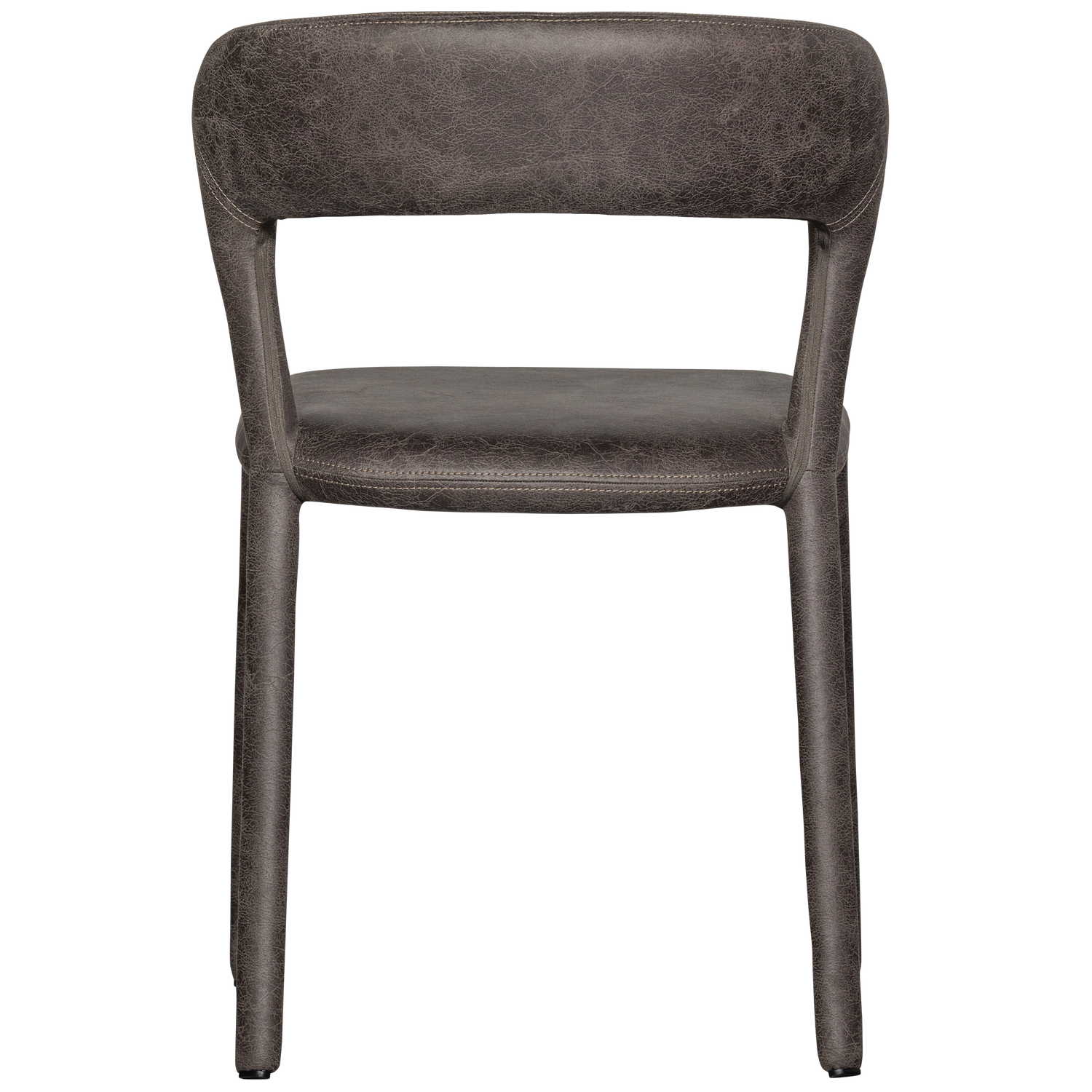 NOBLE DINING CHAIR LEATHERLOOK BLACK/GREY