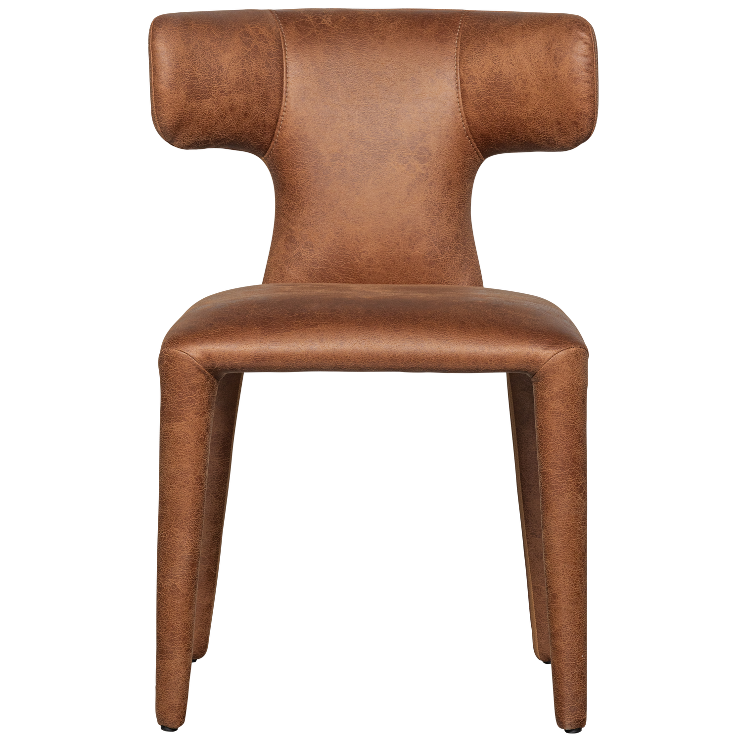 PERMIT DINING CHAIR LEATHER LOOK COGNAC