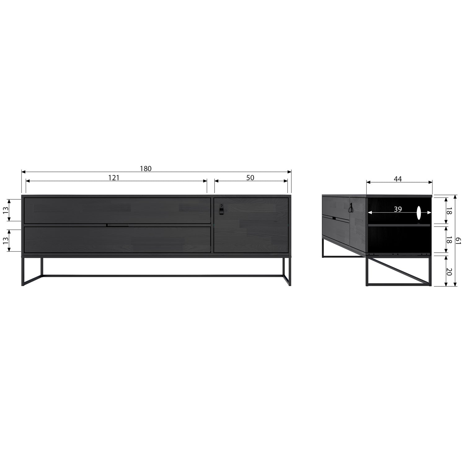 SILAS TV UNIT 180CM PINE DUST [fsc]