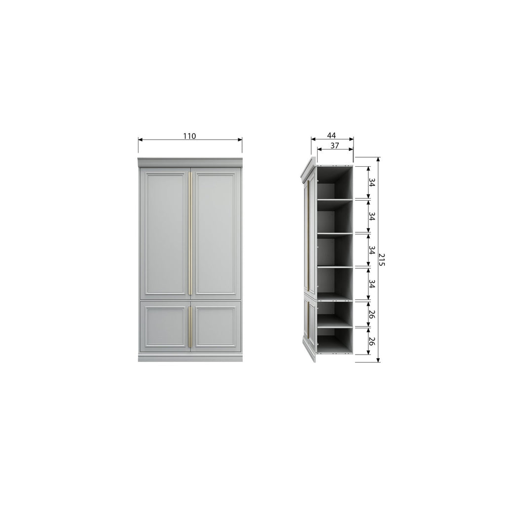 ORGANIZE STORAGE CABINET 44CM PINE MIST [fsc]