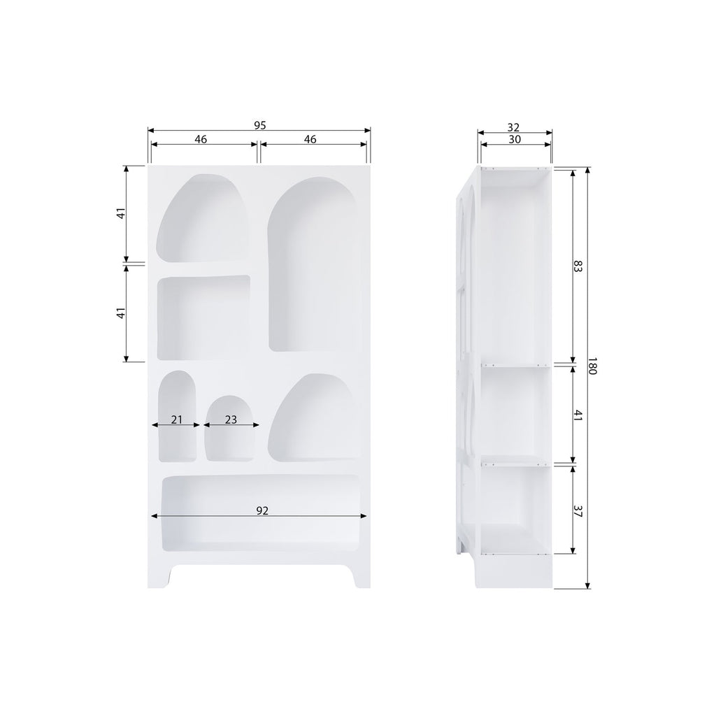 CAZ CABINET WIDE WHITE [fsc]