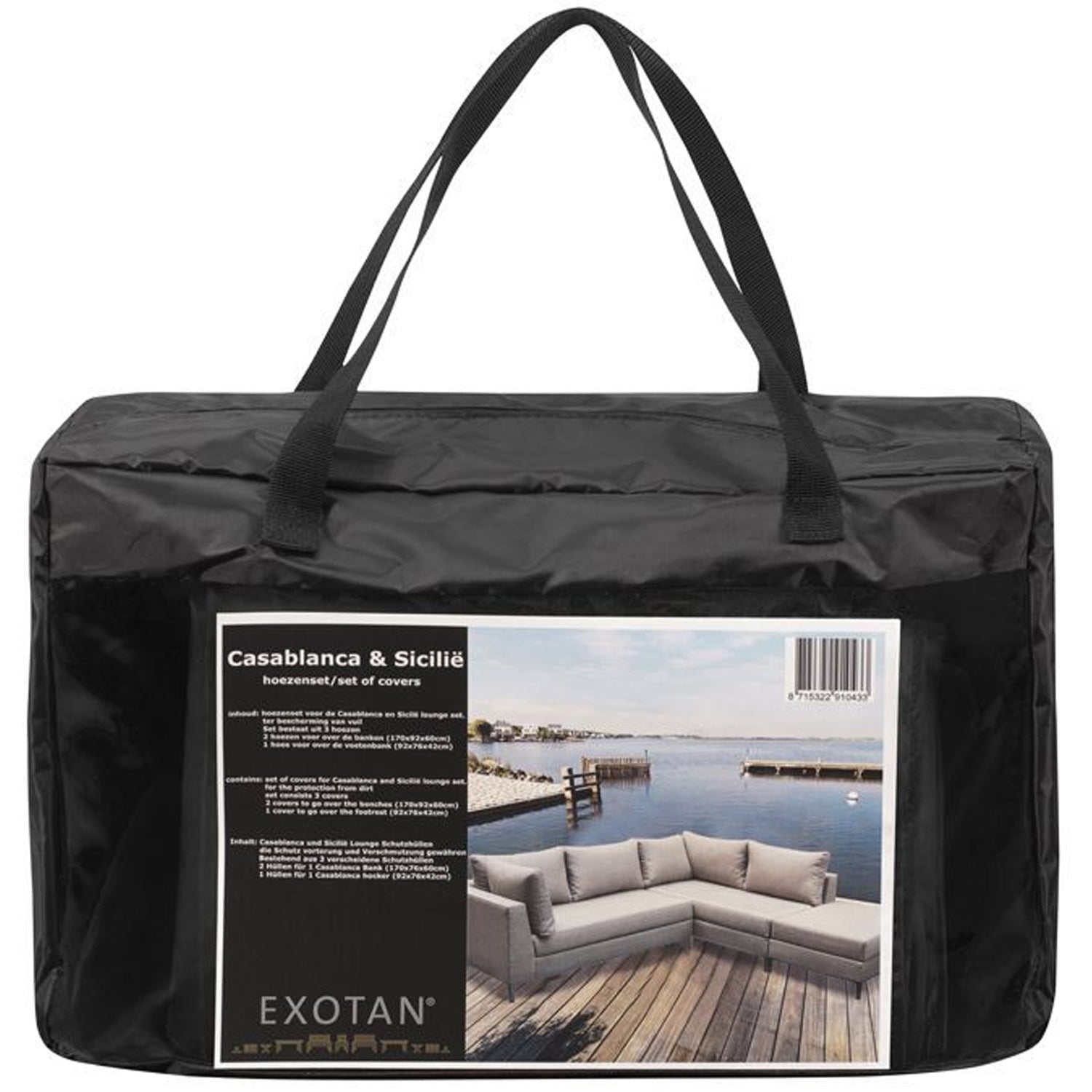 PROTECTIVE COVERS FOR LOUNGE SET GARDEN 3 ELEMENTS