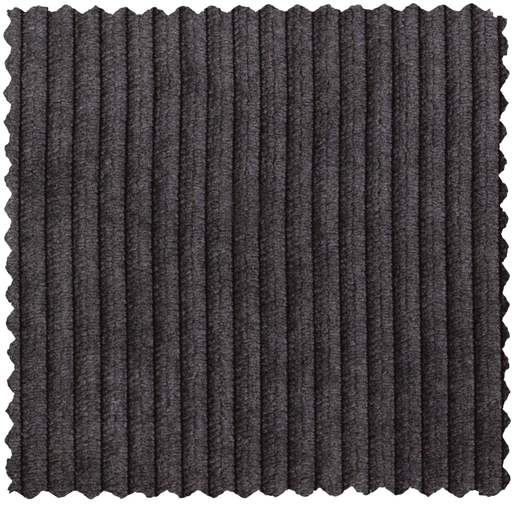 THOMAS CORNER SOFA RIB FABRIC LEFT DARK GREY