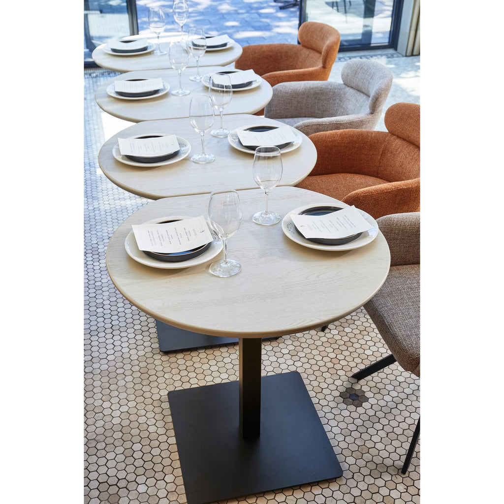 BISTRO SQUARE TUBE LEG METAL LEG MATT BLACK 72x50x50CM